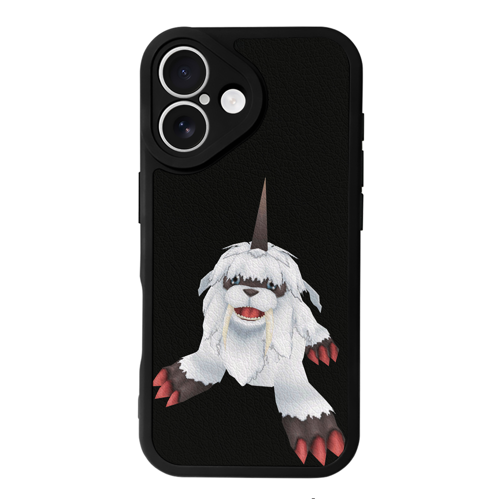 （画像用） Digimon デジタルモンスター/デジモン 【iPhone 16シリーズ対応】シリコンスマホケース（レザー調） 材質：シリコン
